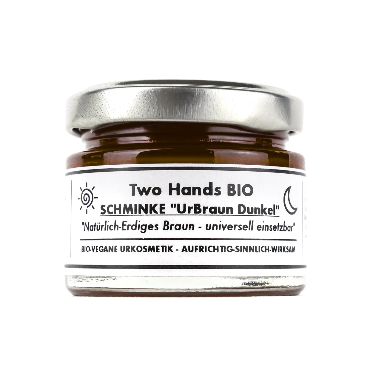Schminke „UrBraun Dunkel“ mit Bio-Carnaubawachs & Bio-Sheabutter - Bio Vegan