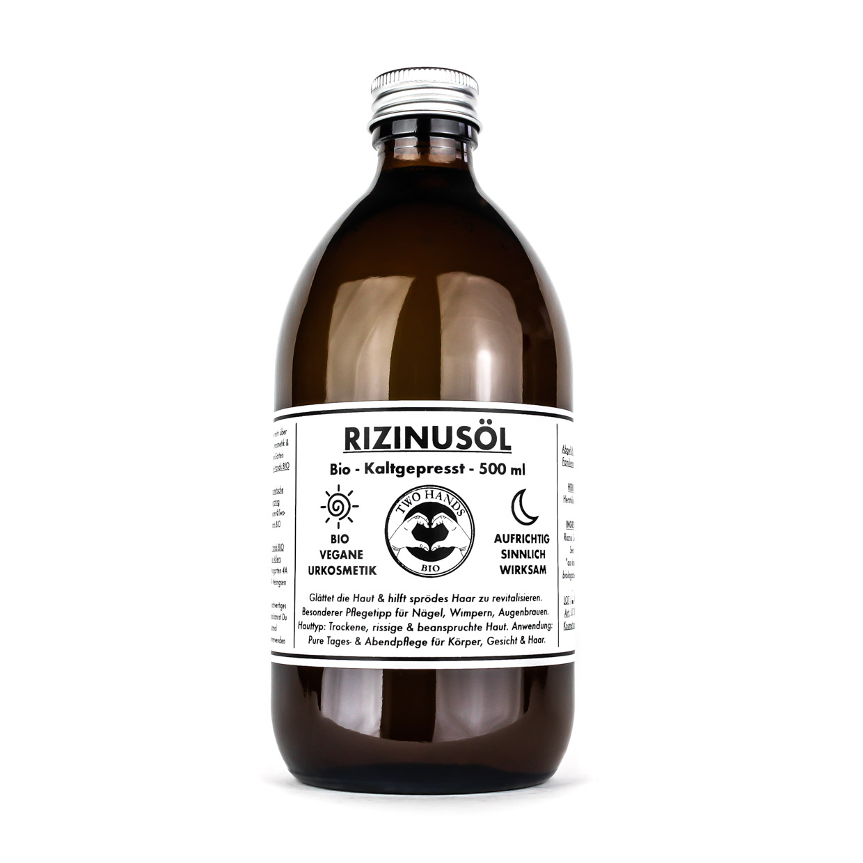 Rizinusöl - Bio - Vegan - Kaltgepresst - 500 ml