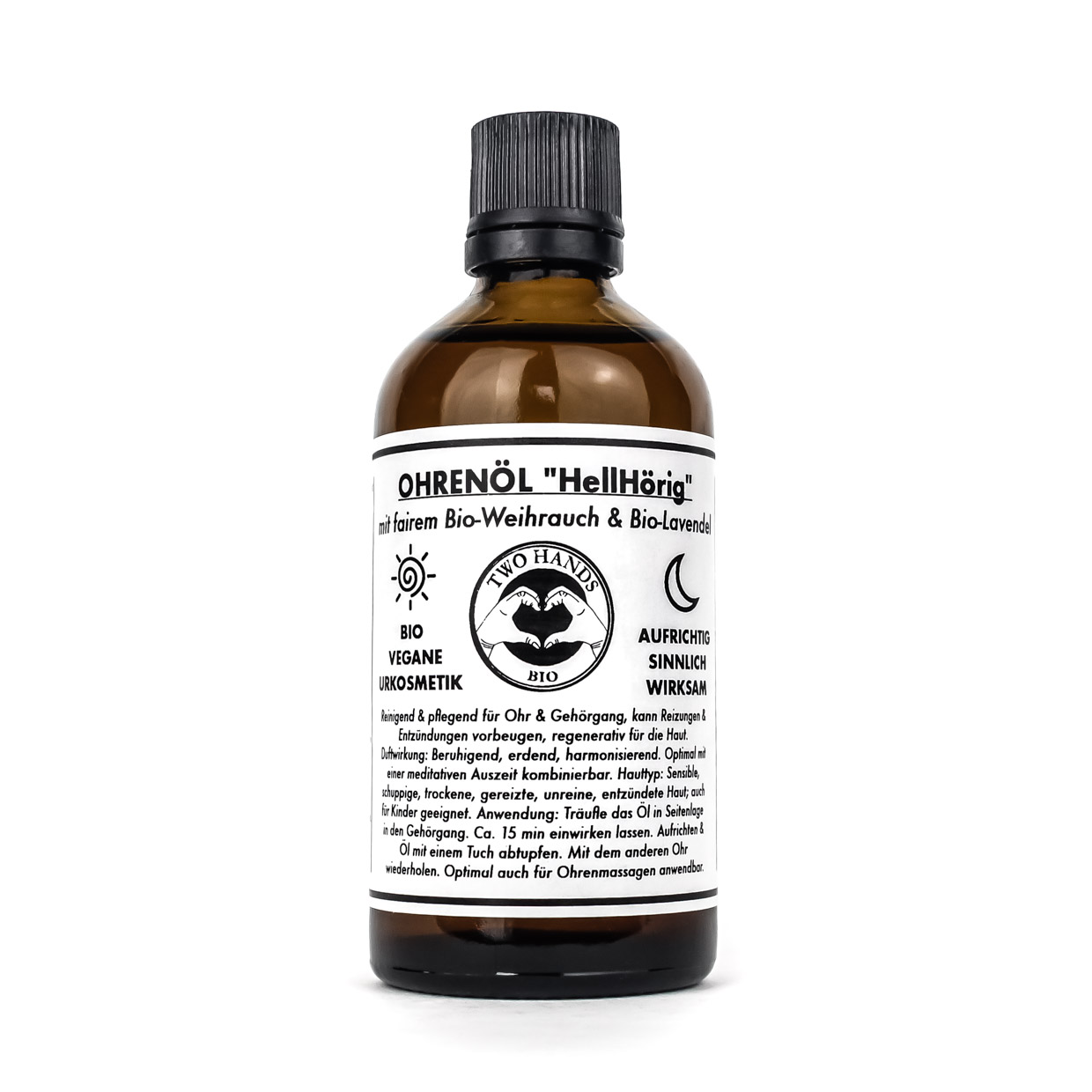 Ohrenöl „HellHörig“ mit fairem Bio-Weihrauch & Bio-Lavendel - Bio-Vegan
