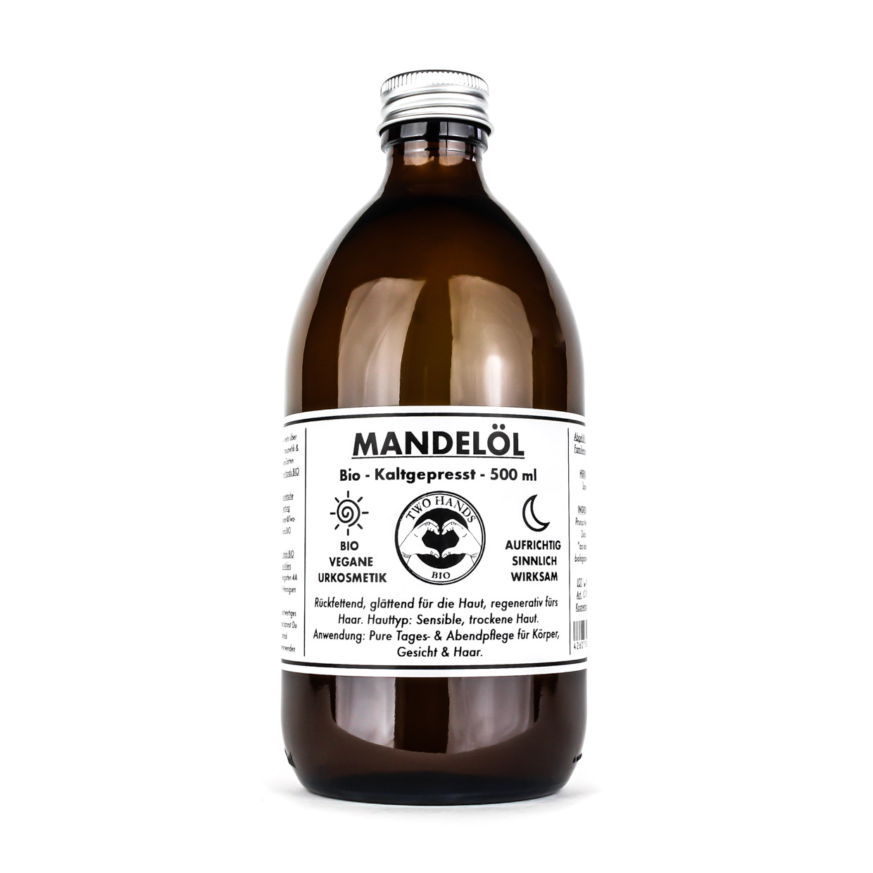 Mandelöl - Bio - Vegan - Kaltgepresst - 500 ml