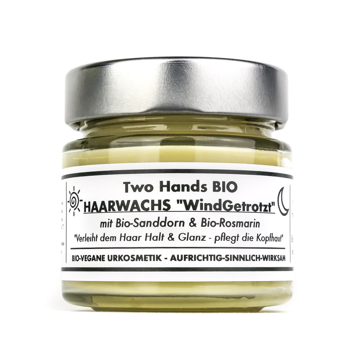 Haarwachs „WindGetrotzt“ mit Bio-Sanddorn & Bio-Rosmarin - Bartwachs - Bio Vegan